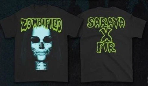 ZOMBIFIED Falling in Reverse x Saraya SZ L t-shirt Brand New SEALED Ronnie Radke