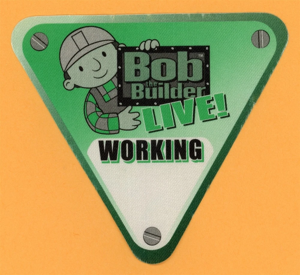 Bob the Builder Live! Concert Tour WORKING Backstage Pass Green ...