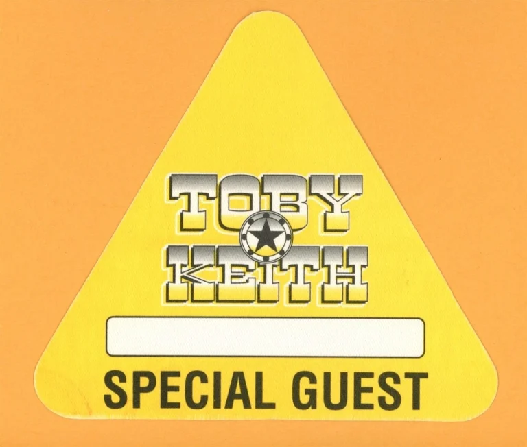 Toby Keith Vintage Tour Backstage Pass #10