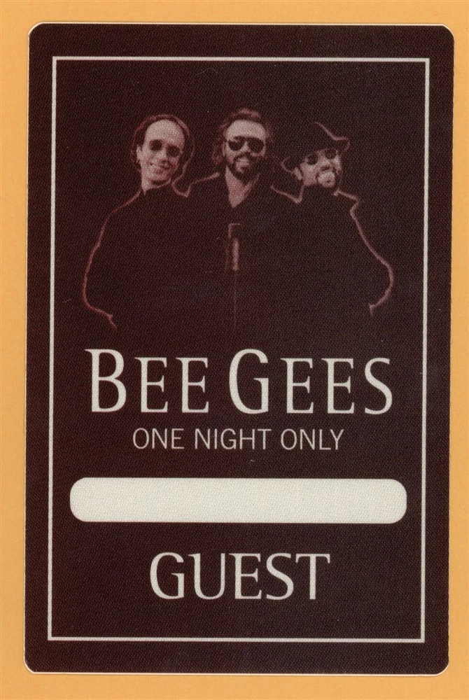 Bee Gees 1997 One Night Only Concert Tour GUEST Backstage Pass