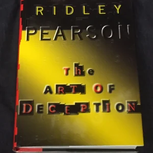Ridley Pearson Art Of Deception Signed Autograph 1st Edition Harback Book