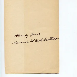 Samuel McChord Crothers Author The First Parish Cambridge Clerg Signed Autograph