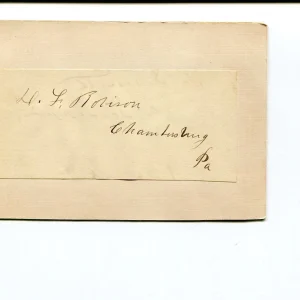 David Fullerton Robison Pennsylvania US Representative Congress Signed Autograph