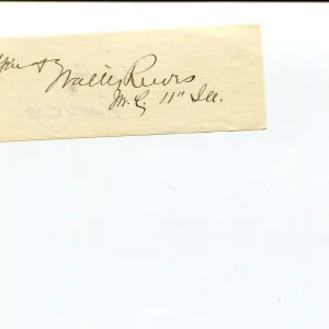Walter Reeves 1800s IL Illinois US Representative Congress Signed Autograph