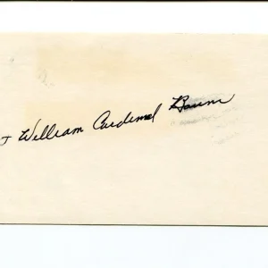 Cardinal William Wakefield Baum Archbishop of WA Roman Catholic Signed Autograph