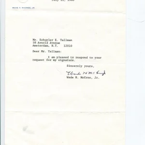 Wade H. McCree 1st Black US Court Appeals Judge US Solicitor General Signed TSL