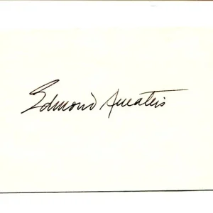 Edmond Amateis Sculptor Artist Acacia Griffins Baltimore War Signed Autograph