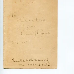 Vincent Godfrey Burns Maryland Poet Laureate Author Signed Autograph