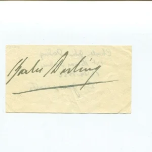 Charles Darling British High Court of Justice Member Parliment Signed Autograph