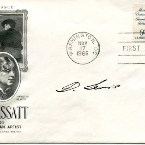 David Levine New York Magazine Caricature Artist Cartoonist Signed Autograph FDC