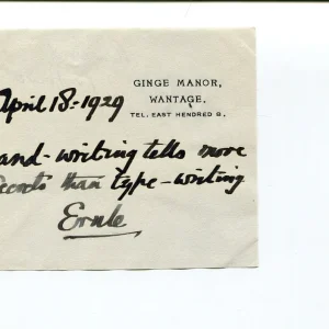 Rowland Prothero 1st Baron Ernle Author Politician Signed Autograph