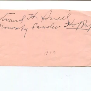 Bertrand Snell NY New York US Representative Congress Signed Autograph