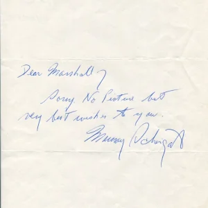 Murray Schisgal Playwright Tootsie Author Oscar Nominee Signed Autograph TSL