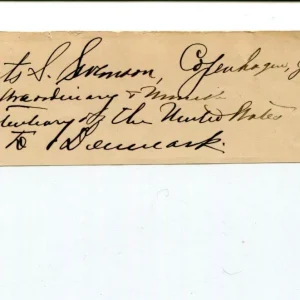 Laurits Swenson US Ambassador Norway Switzerland Signed Autograph