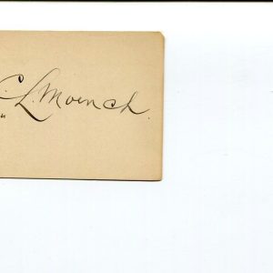 Bishop Charles L. Moench Moravian Church Philadelphia Clergy Signed Autograph