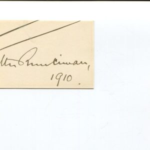 Walter Runciman 1st Viscount Lord President of the Council MP Signed Autograph