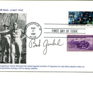 Robert Bob Goebel WWII Fighter War Ace Signed Autograph FDC