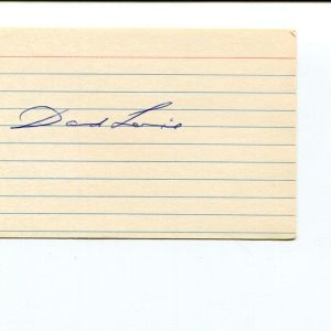 David Levine Famous New York Caricature Cartoonist Artist Signed Autograph