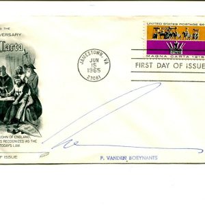 Paul Vanden Boeynants Prime Minister Belgium Signed Autograph FDC