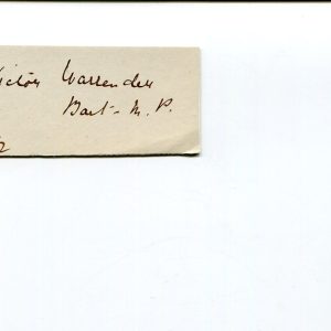 Sir Victor Warrender MP Grantham Winston Churchill Cabinet Signed Autograph