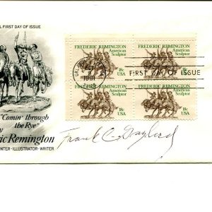 Frank Gaylord Korea Korean War Memorial Sculptor Artist Signed Autograph FDC