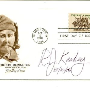 Raymond Kaskey WWII War Memorial Sculptor Artist Signed Autograph FDC