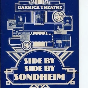 Maggie Fitzgibbon Gay Soper Stephen Side By Side By Sondheim 1977 Playbill