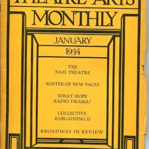 Katharine Hepburn Basil Rathbone Jan 1934 Theatre Arts Monthly Magazine