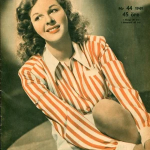 Susan Hayward Lennart Bergelin 1949 Filmjournalen Swedish Flim Magazine