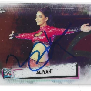 Aliyah Signed 2021 Topps Chrome WWE NXT Card #73