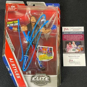 AJ Styles Signed WWE Elite Series 47 A Action Figure JSA COA
