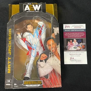 Matt Jackson Signed AEW Series 1 Action Figure JSA COA