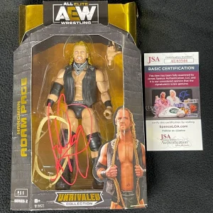 Hangman Adam Page Signed AEW Series 2 Action Figure JSA COA