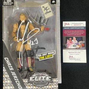 Chris Jericho Signed WWE Elite "The List" Action Figure JSA COA AEW WCW Fozzy