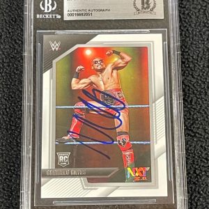 Carmelo Hayes Signed 2022 Panini WWE NXT Rookie Card #55 Beckett Certified