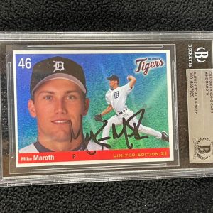 Mike Maroth Signed 2004 Detroit Tigers Disabeled Veterans Card BAS Certified