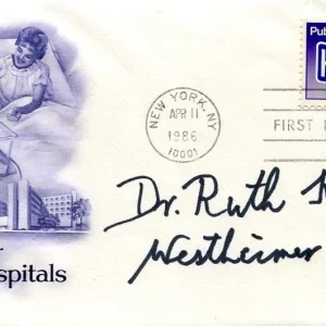 Dr Ruth Westheimer Sex Author Therapist Signed Autograph FDC