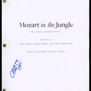 Alex Timbers "Mozart in the Jungle" Creator AUTOGRAPH Signed Pilot Script ACOA