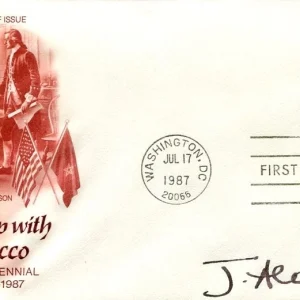 Princess Lalla Joumala Alaoui Ambassador US United Nations Signed Autograph FDC