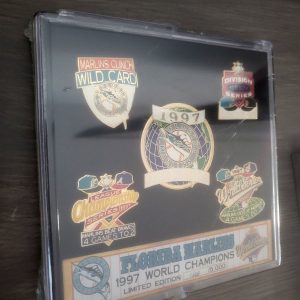 5PC PIN SET 1997 FLORIDA MARLINS WORLD SERIES CHAMPIONS LIMITED EDITION SET L@@K