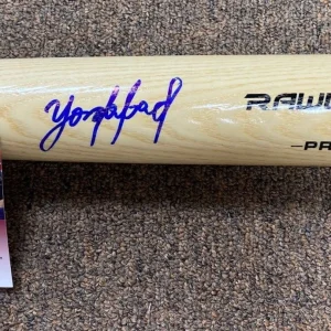 YORDAN ALVAREZ HOUSTON ASTROS SIGNED AUTOGRAPHED BLONDE RAWLINGS PRO BAT JSA *