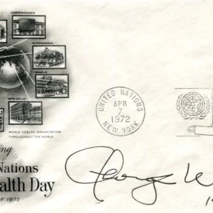 George Wald Nobel Prize Medicine Pigments In The Retina Signed Autograph FDC