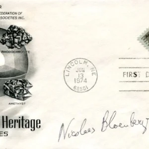 Nicolaas Bloembergen Nobel Prize Physics Laser Spectroscopy Signed Autograph FDC