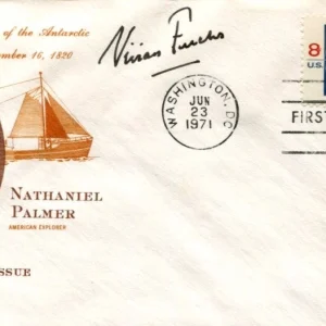 Vivian Fuchs Explorer Trans-Antarctic Expedition South Pole Signed Autograph FDC