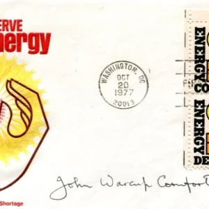 John Cornforth Nobel Prize Chemistry Stereochemistry Signed Autograph FDC