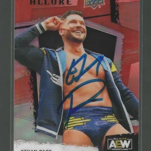 Ethan Page Signed 2022 Upper Deck Allure AEW Sunrise Card #29 WWE NXT