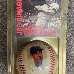 JOE DIMAGGIO NY YANKEES COLLECTIBLE FACSIMILE BASEBALL IN ORIGINAL PACKAGE RARE