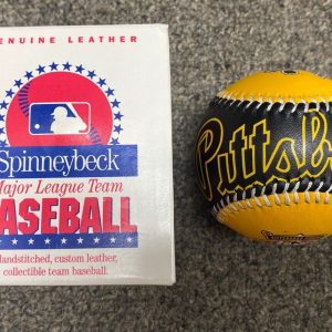 VINTAGE SPINNEYBECK COOPERTOWN COLLECTION PIRATES SOUVENIR BASEBALL W/BOX