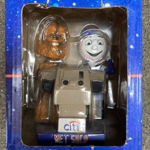 NY METS CITI BANK MR MET SOLO STAR WARS COLLECTIBLE BOBBLEHEAD WITH BOX