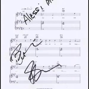 Billy & Bobby Alessi "The Alessi Brothers" SIGNED 'Oh Lori' Sheet Music ACOA